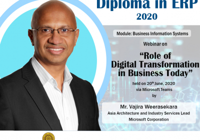 Webinar on Role of Digital Transformation in Business Today