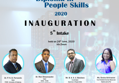 Inauguration Ceremony of the 5th Batch of Diploma in People Skills
